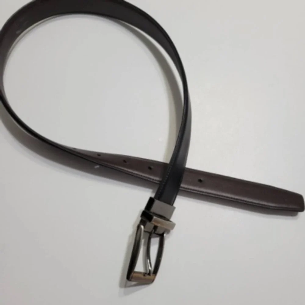 Boys Waist Dress Belt Brown Silver Adjustable Buckle 26/28